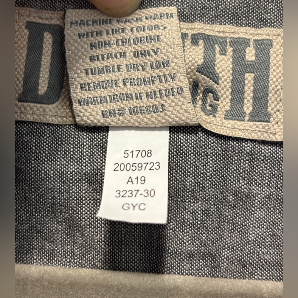 Duluth Trading Co. Men's Casual Grey Button‎ Down Shirt Size Large - Picture 4 of 11